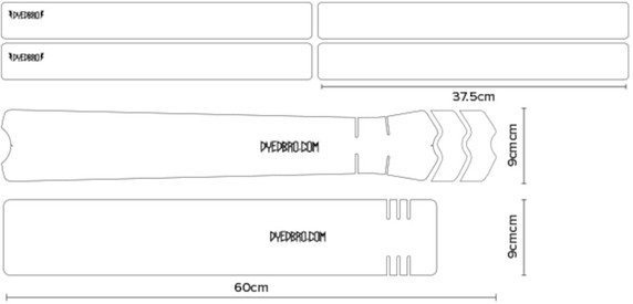 DyedBro Frame Protection Wrap Gloss Clear/White