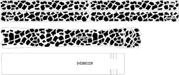 DyedBro Frame Protection Wrap K Mack Animal Print Black