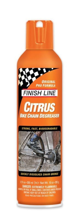 Finish Line Citrus Bike Chain Degreaser 355mL Aerosol