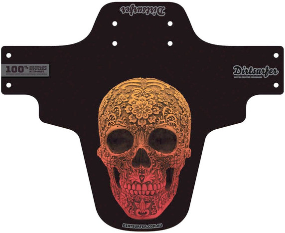 Dirtsurfer Mudguard Red Skull