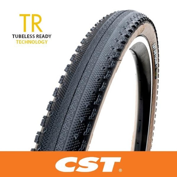 CST Detour Gravel Folding 60 TPI D-Comp TR Tan Wall Tyre 700x38mm