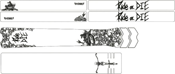 DyedBro Frame Protection Wrap Ride or Die Black