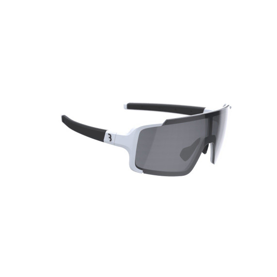 BBB Chester Sports Sunglasses White (Smoke Flash Mirror)