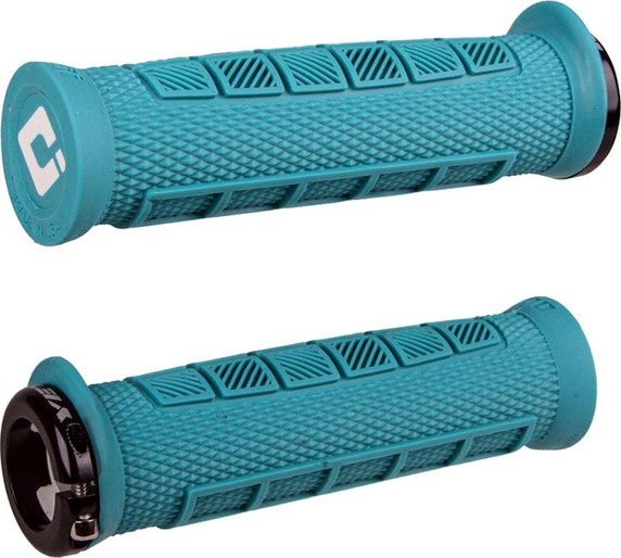 ODI Elite Pro Lock On MTB Grips Turquise Yeti Edition