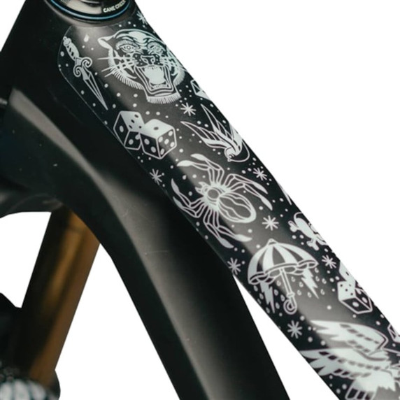 Dyedbro Frame Protection Wrap Old School Tattoo White