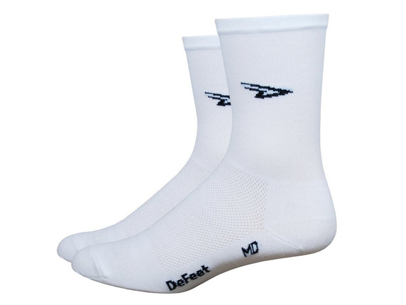 DeFeet D-Logo 5" Aireator Socks White Large