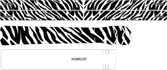 DyedBro Frame Protection Wrap Zebra Black