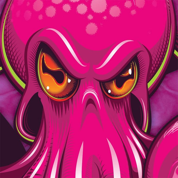 Dirtsurfer Mudguard Octopus Pink/Pink
