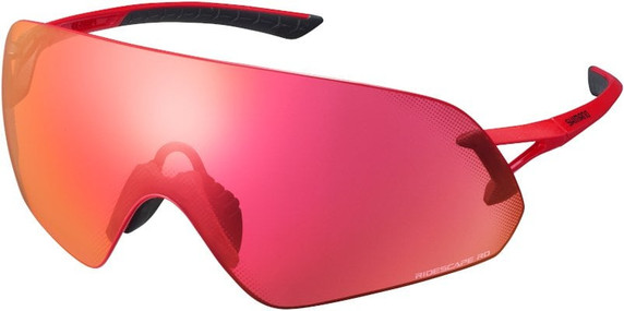 Shimano Aerolite P Sunglasses Metallic Red w/ Red Ridescape Road Lens