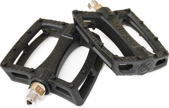 Colony Fantastic 9/16" Plastic Pedals Black/Silver