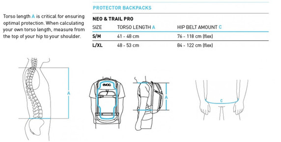 EVOC Trail Pro 10L Protector Backpack Black Small/Medium