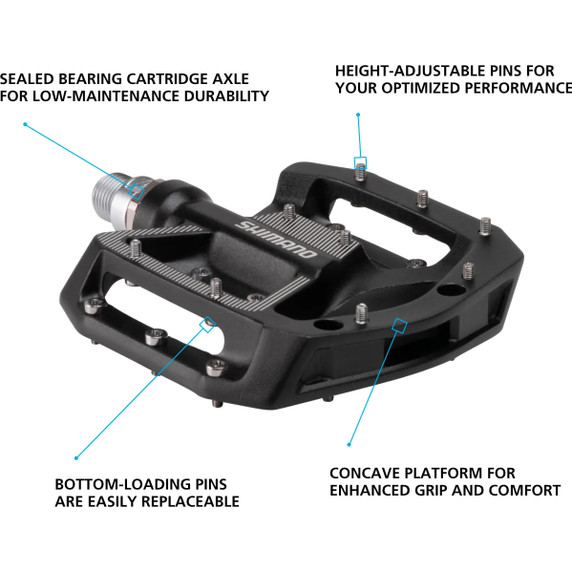 Shimano PD-GR500 Flat Pedals Black