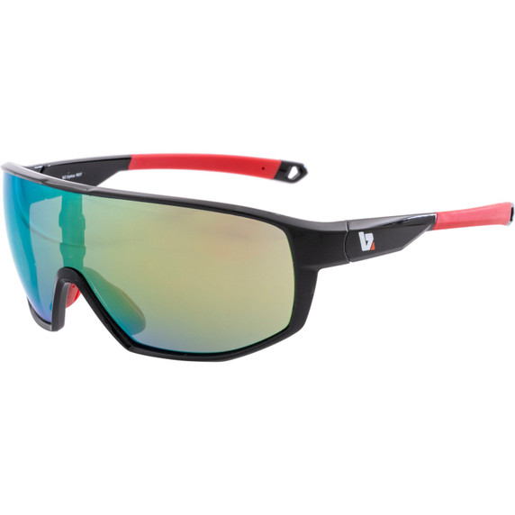 BZ Optics RST Sunglasses Black/Red (Green HD Mirror Lenses)
