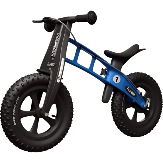 FirstBIKE FAT Cross Light Blue Balance Bike w/ Brake