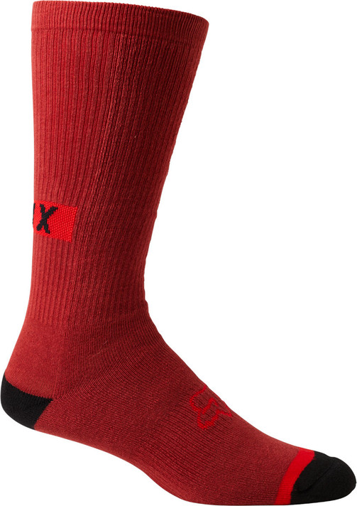 Fox Defend 10" Crew Socks Red Clay