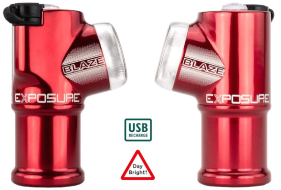 Exposure Blaze MK3 Daybright Rechargeable Rear Light Red