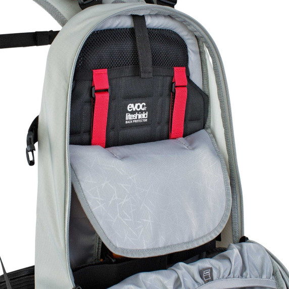 EVOC FR Enduro E-Ride 16L Protector Stone/Bright Orange Backpack Medium/Large