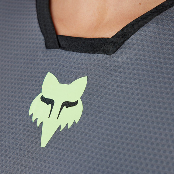 Fox Defend Race Womens MTB LS Jersey Pewter 
