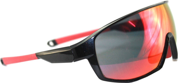 BZ Optics RST Black Sunglasses Red Mirror Lens