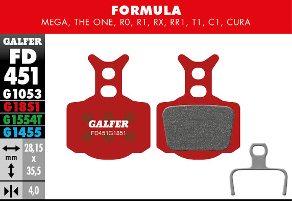 Galfer Bike FD451 Formula Advanced Standard Disc Brake Pads