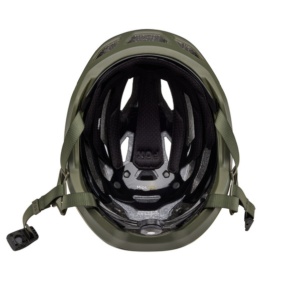 Fox Crossframe Pro Graphic 1 AS Olive Green MTB Open Face Helmet