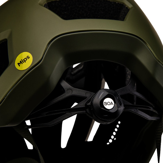 Fox Crossframe Pro Graphic 1 AS Olive Green MTB Open Face Helmet
