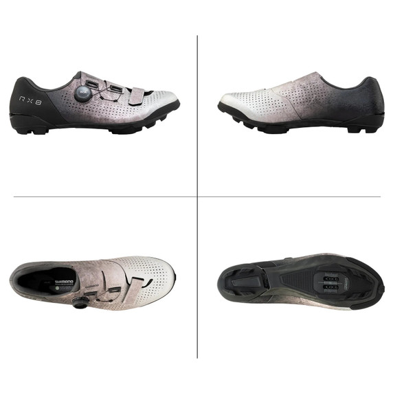 Shimano SH-RX801 SPD Wide Mens Gravel Shoe Silver