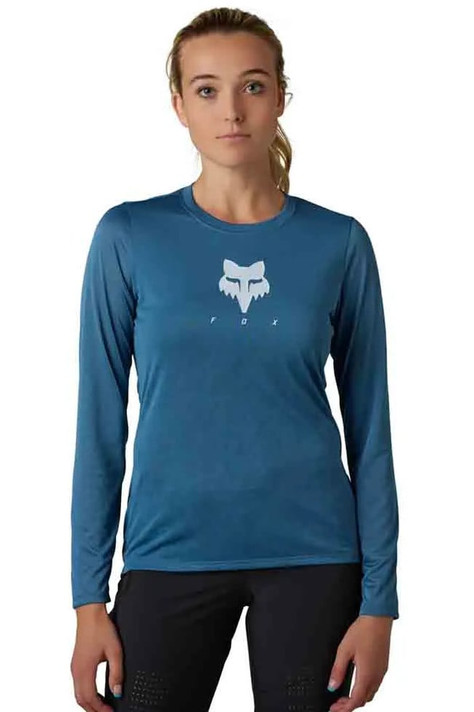 Fox Ranger Tru-Dri Womens MTB LS Jersey Dark Slate Blue