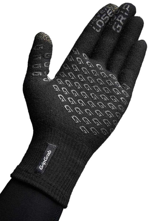 GripGrab Waterproof Knitted Thermal Gloves Black 2020