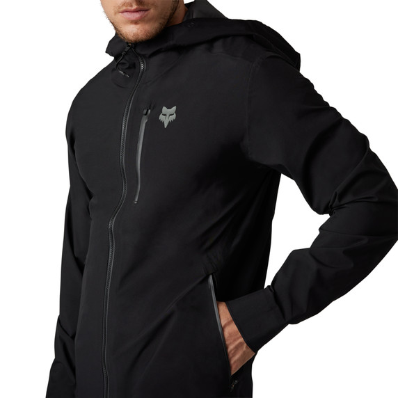 Fox Flexair Nanoshell Waterproof Mens MTB Jacket Black 