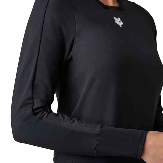 Fox Defend Womens MTB Thermal Jersey Black 