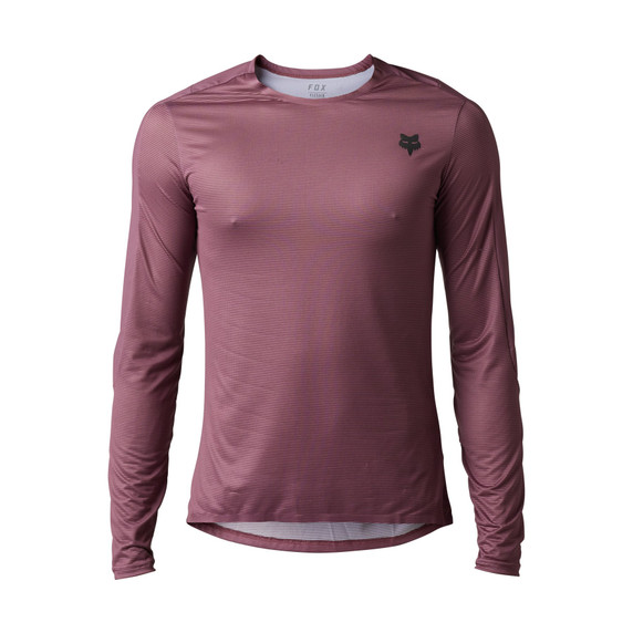 Fox Flexair Ascent Mens MTB LS Jersey Cordovan 
