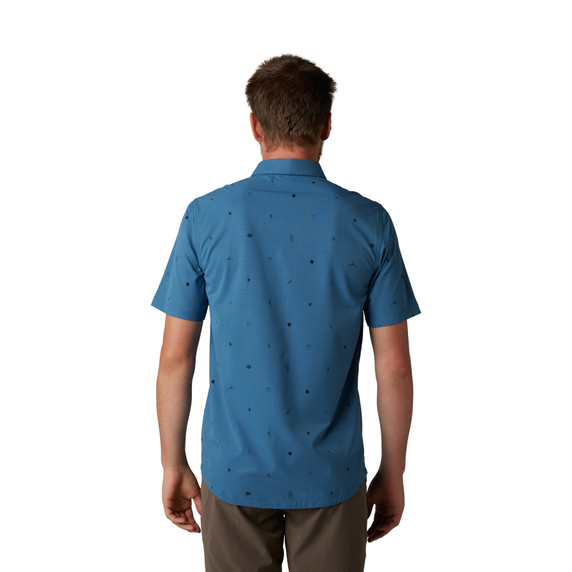 Fox Ranger Woven Mens MTB SS Jersey Dark Slate 