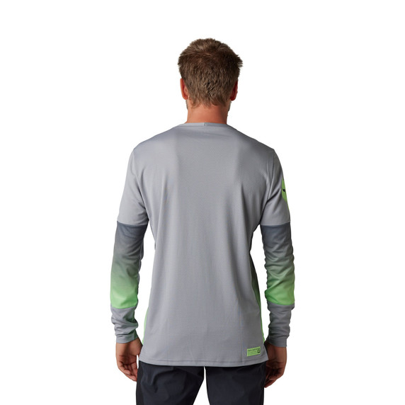 Fox Defend CEKT Mens MTB LS Jersey Light Grey 