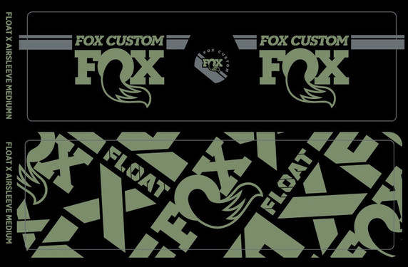 Fox Custom Fork and Shock Decal Kit 2021 Pistachio