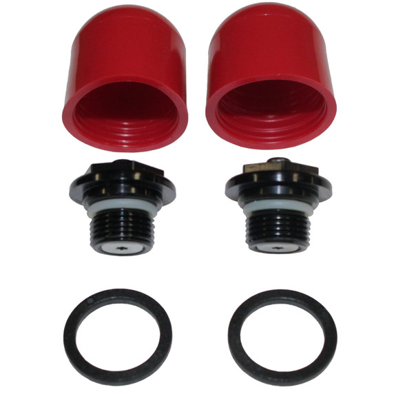 Fox Lower Leg Pressure Release Button Kit Red/Black 2022