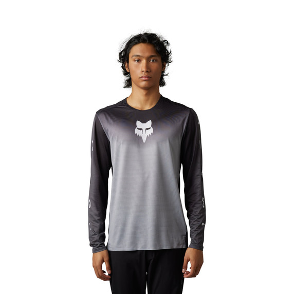 Fox Flexair Novah Mens MTB LS Jersey Steel Grey 