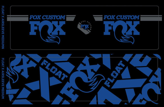 Fox Custom Fork and Shock Decal Kit 2021 Blue