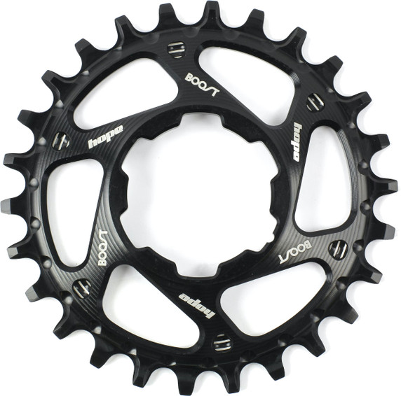 Hope Spiderless Retainer Chainring Boost Black 34T