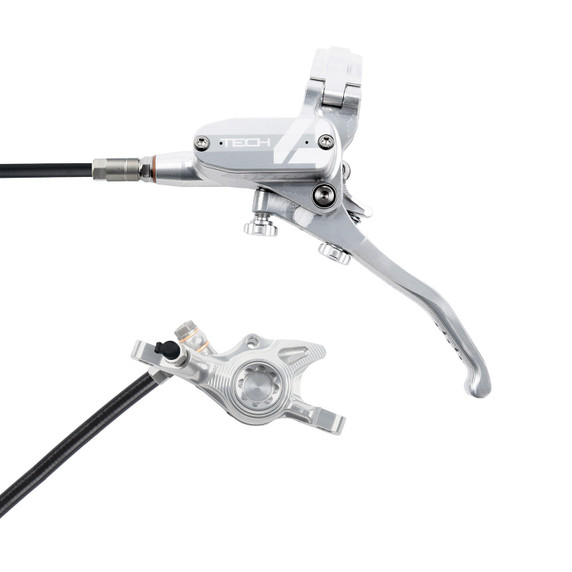 Hope Tech4 X2 Front Disc Brake Silver/Silver Black Cable