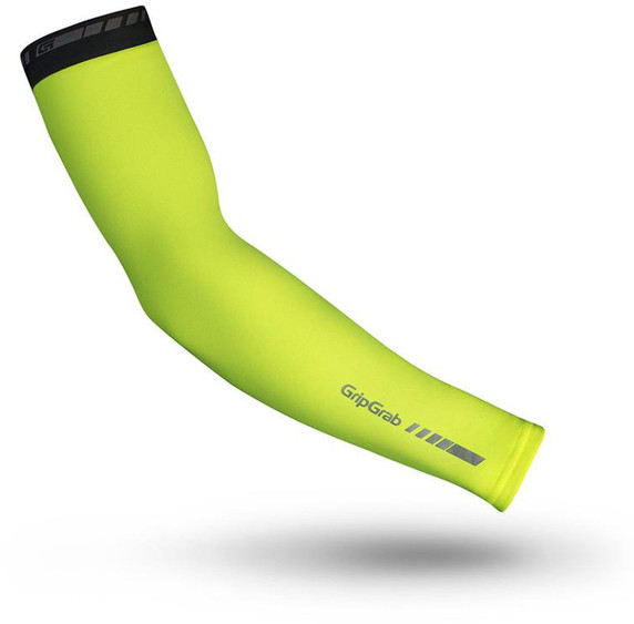 GripGrab Arm Warmers Classic Hi-Vis Yellow