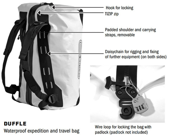 Ortlieb 60L Duffle 60 Bag Olive/Black