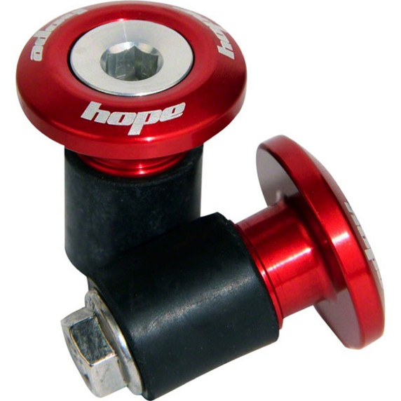 Hope Grip Doctor Bar End Plugs Red
