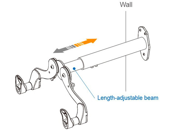 Ibera IB-ST4 Adjustable Bicycle Hanger