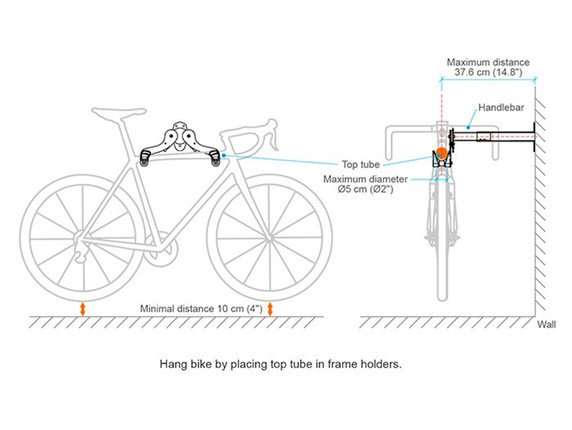 Ibera IB-ST4 Adjustable Bicycle Hanger