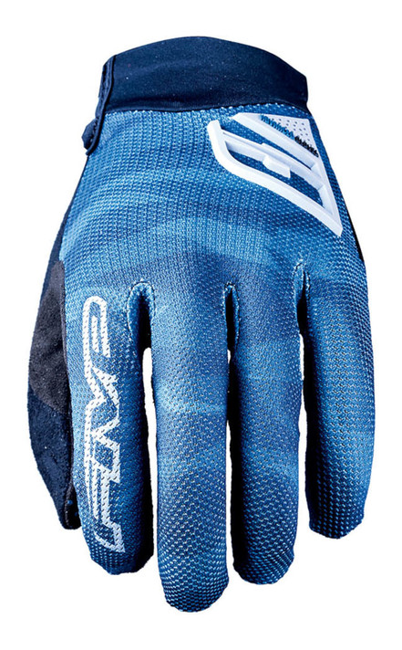 Five XR-Pro Gloves Camo Blue MTB Glove