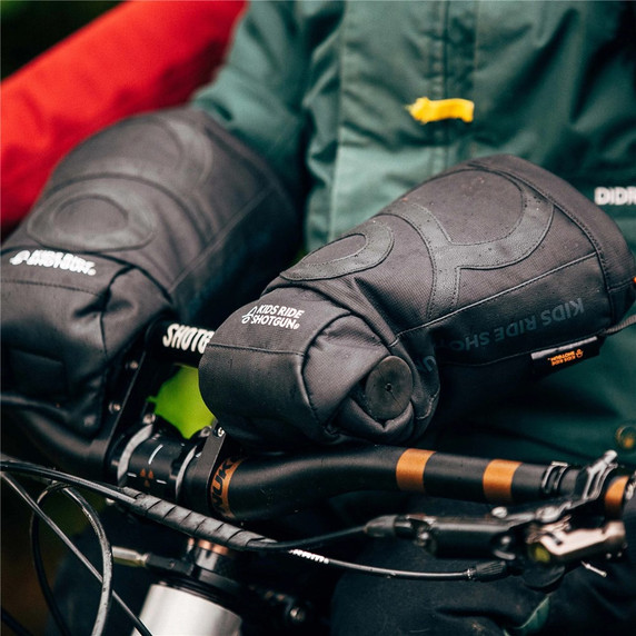 Kids Ride Shotgun Black MTB Pogies