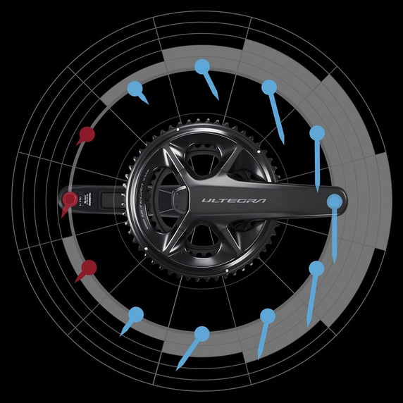 Shimano Ultegra FC-8100 52-36T 175mm Power Meter Crankset