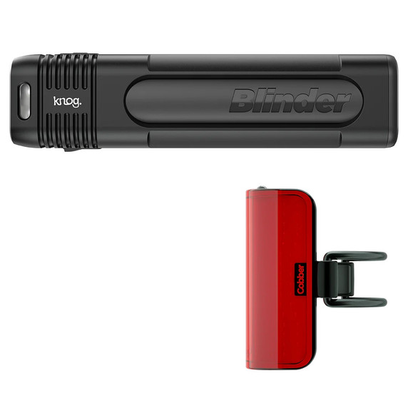 Knog Blinder 900 and Mid Cobber Cycling Light Set