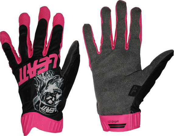 Leatt 1.0 GripR Limited Edition MTB Gloves 80s Skull